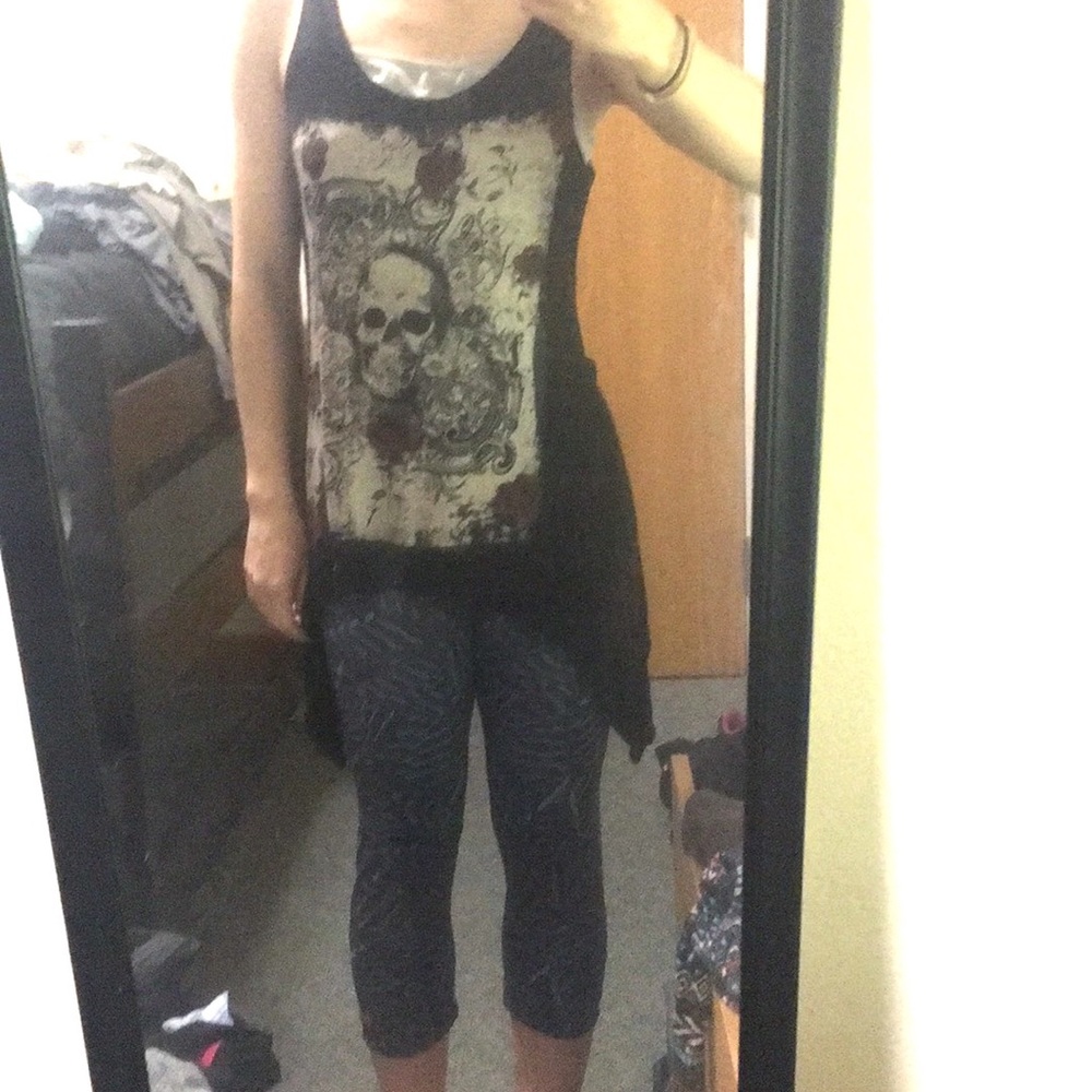 Long flowy black tank top. Open to offers